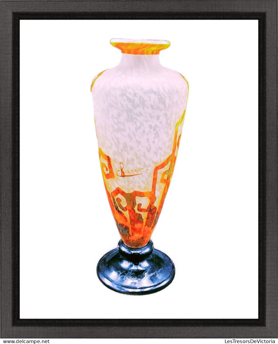 [PROMO!] Superbe Vase Art Déco "Les Fougères" De Charles Schneider (1881-1953) #AffairesConclues - Vasen