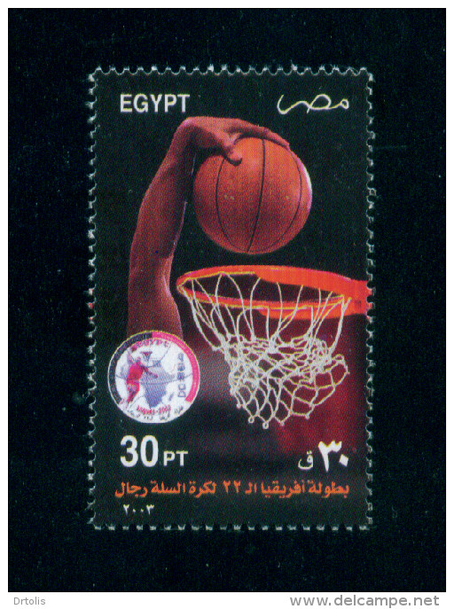 EGYPT / 2003 / SPORT / BASKETBALL / MEN'S AFRICAN NATIONS BASKETBALL CHAMPIONSHIP / MNH / VF - Nuevos