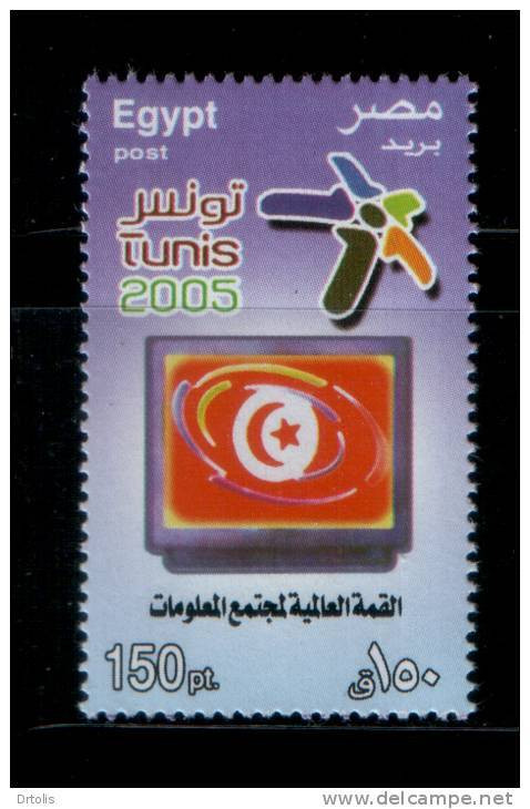 EGYPT / 2005 / World Summit On The Information Society (WSIS) / FLAG / TUNISIA / MNH / VF  . - Ungebraucht