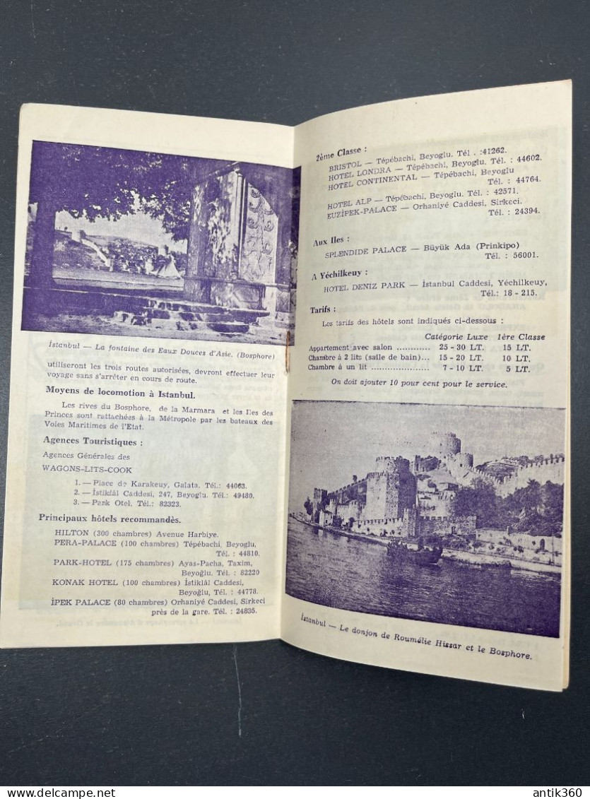 Ancien Dépliant Brochure Touristique Ville Des Merveilles Istanbul Turquie Touring Automobile Club - Tourism Brochures