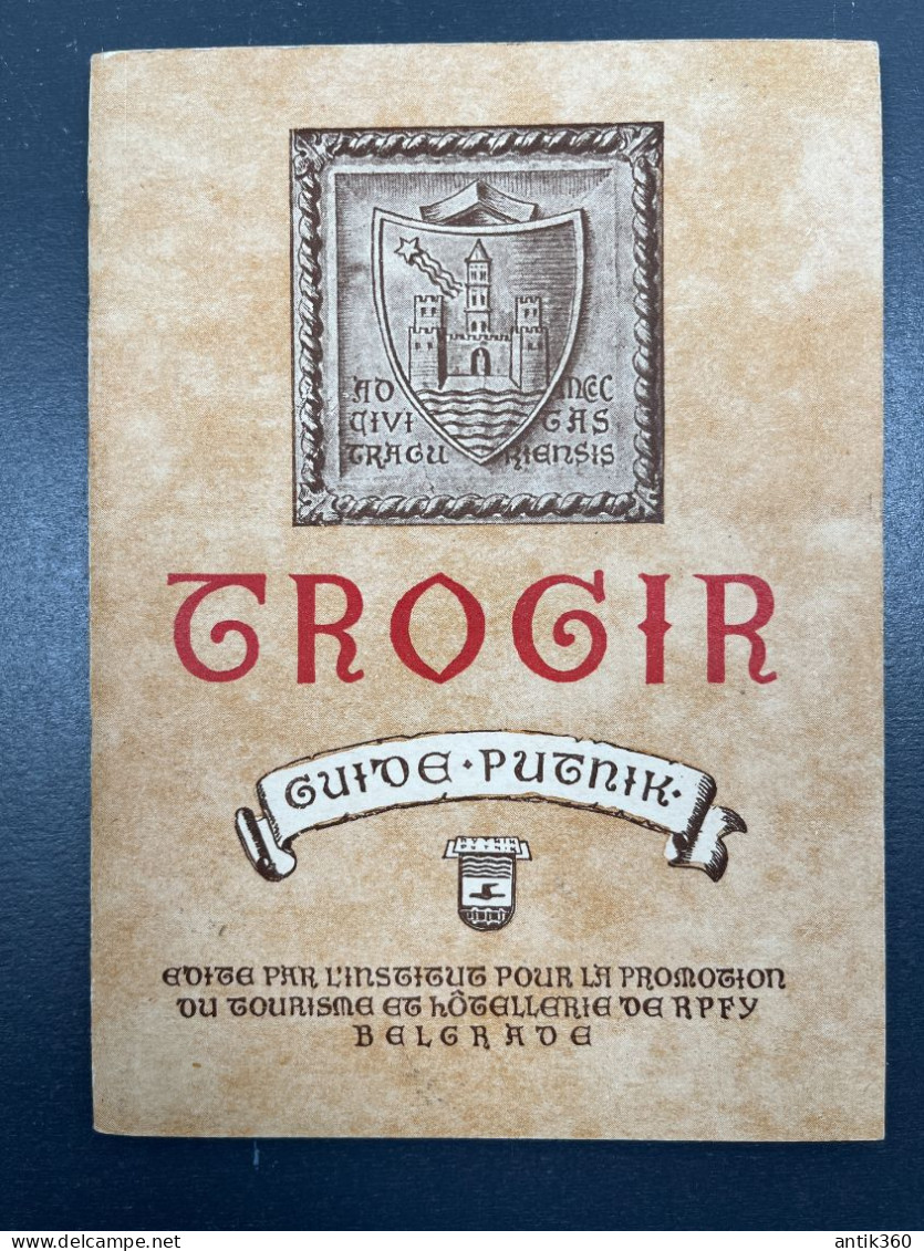 Ancienne Brochure Touristique TROGIR Serbie Guide Putnik - Reiseprospekte