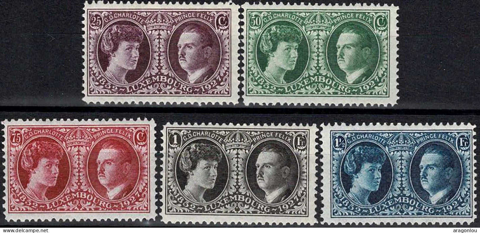 Luxembourg, Luxemburg 1927 Couple Grand-Ducal Série Neuf MH* - Otros & Sin Clasificación