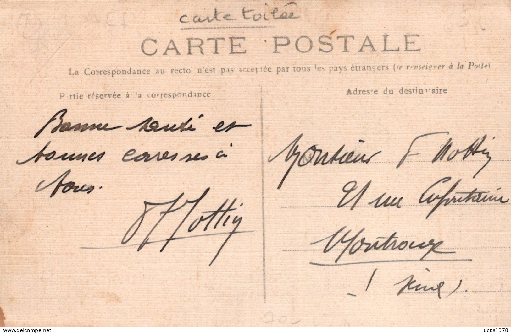 70 / SAINT LOUP SUR SEMOUSE / HOTEL DE VILLE / TRES BELLE CARTE TISSEE COLORISEE - Saint-Loup-sur-Semouse