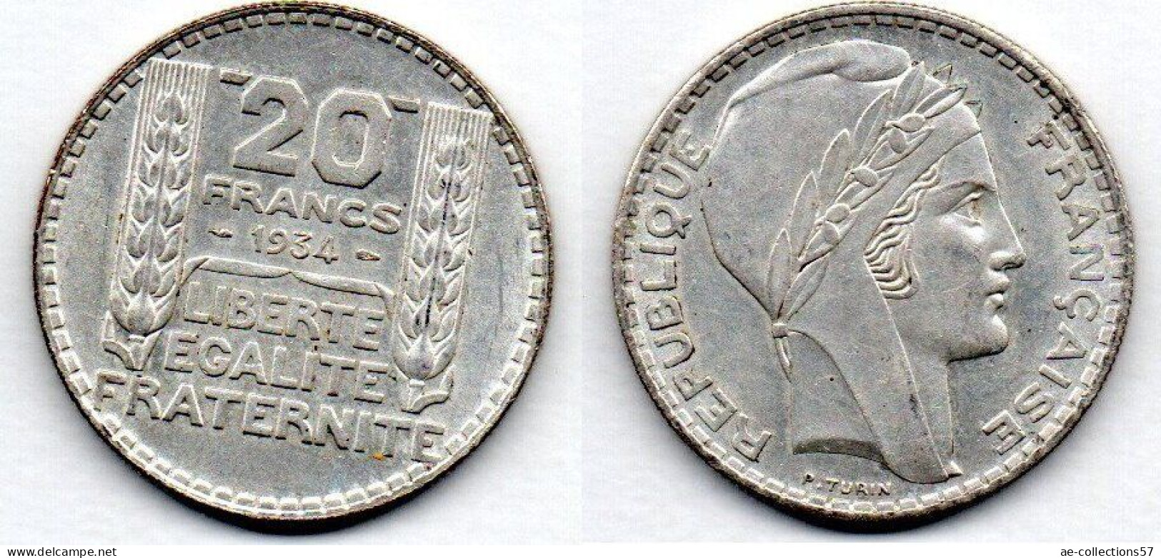 MA 20862 /   20 Francs 1934 SUP+ - 20 Francs