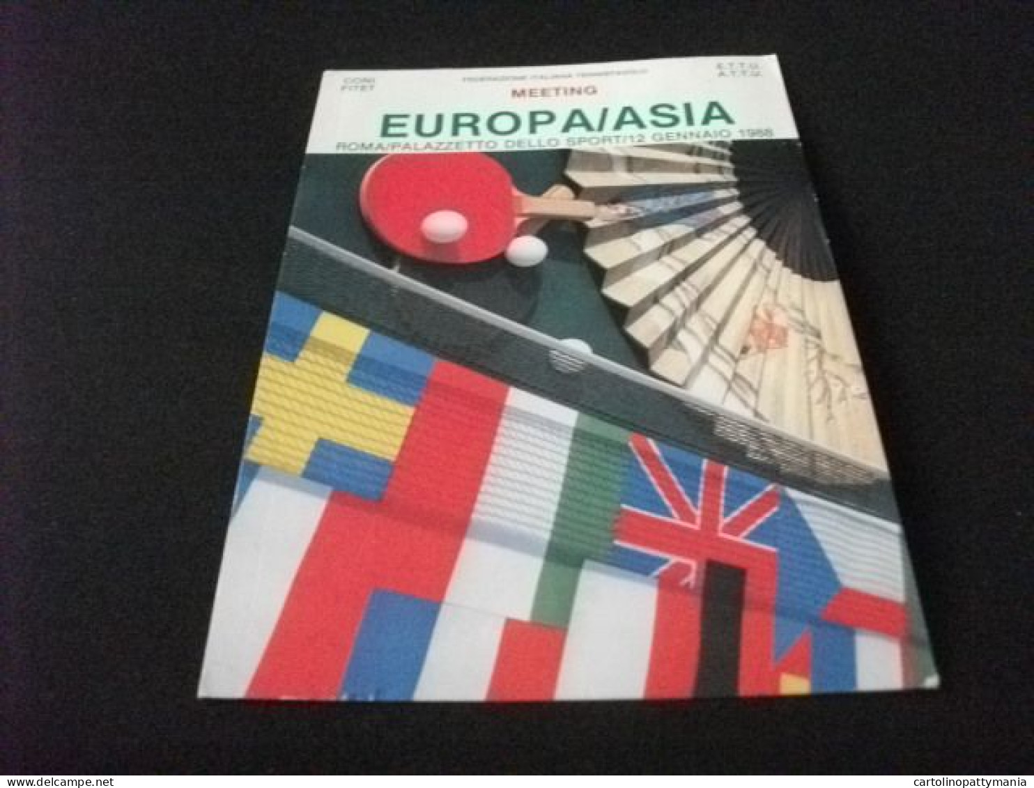 EUROPA/ASIA MEETING ROMA PALAZZETTO DELLO SPORT 1988 TENNIS DA TAVOLO FEDERAZIONE ITALIANA TENNISTAVOLO - Tischtennis