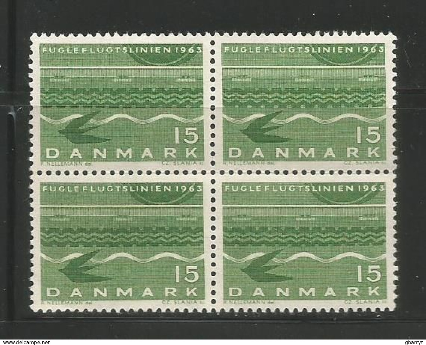 Denmark Scott # 407 MNH VF Block Of  4...............................(DR2) - Unused Stamps