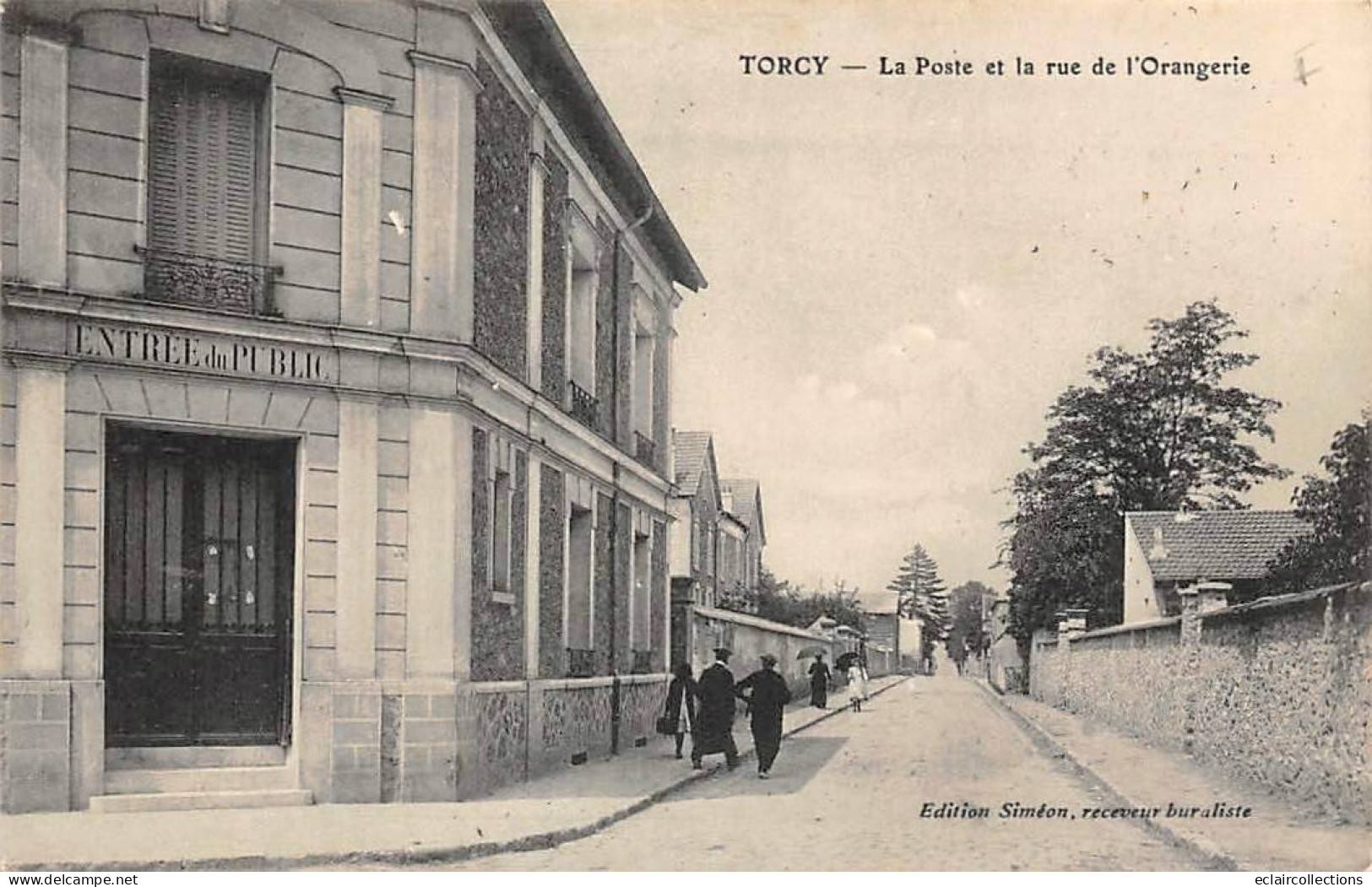 Torcy          77         La Poste Et La Rue De L'Orangerie          (voir Scan) - Torcy