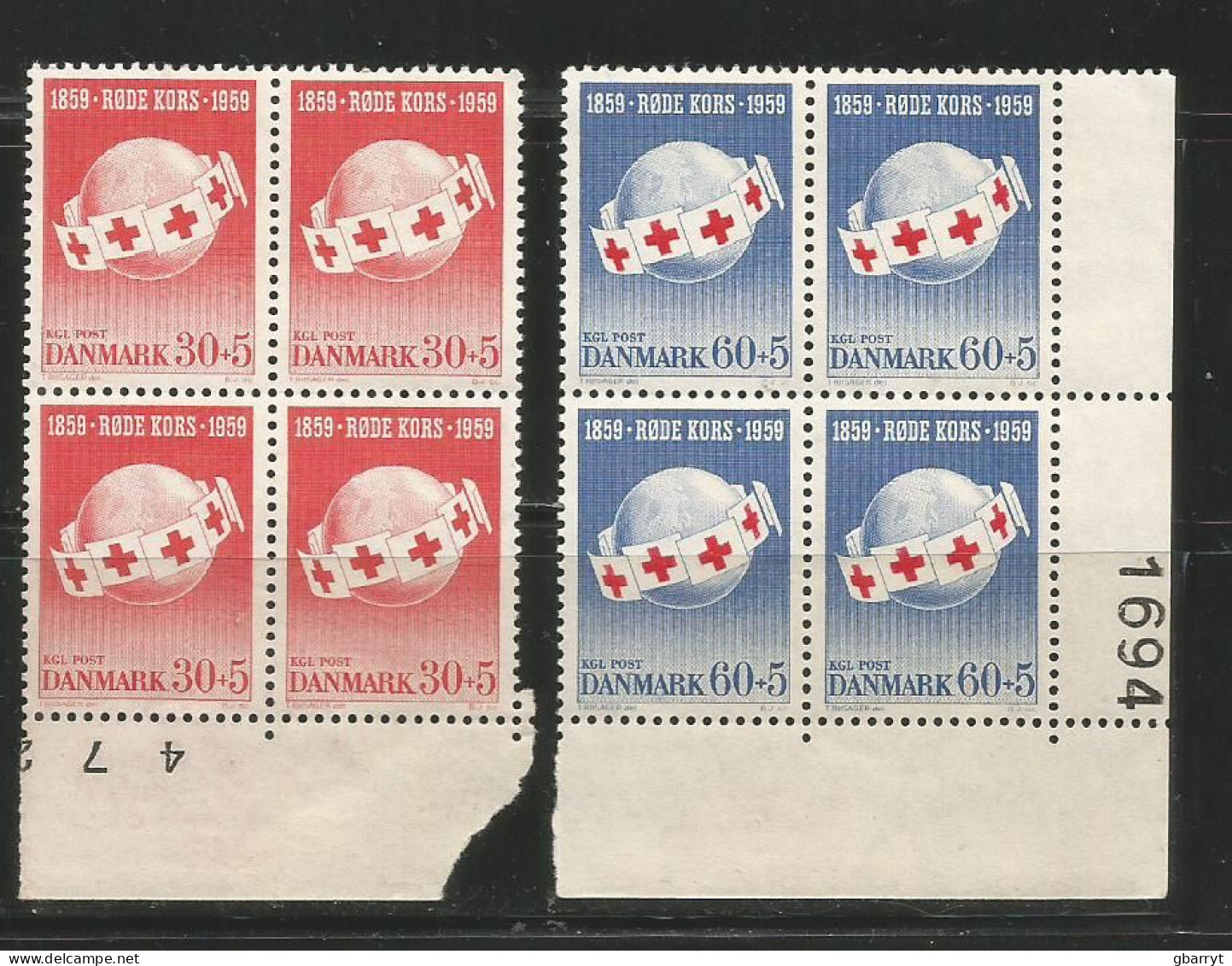 Denmark Scott # B26 - B27 Complete  Block Of 4 MNH VF ...............................(DR2) - Ungebraucht