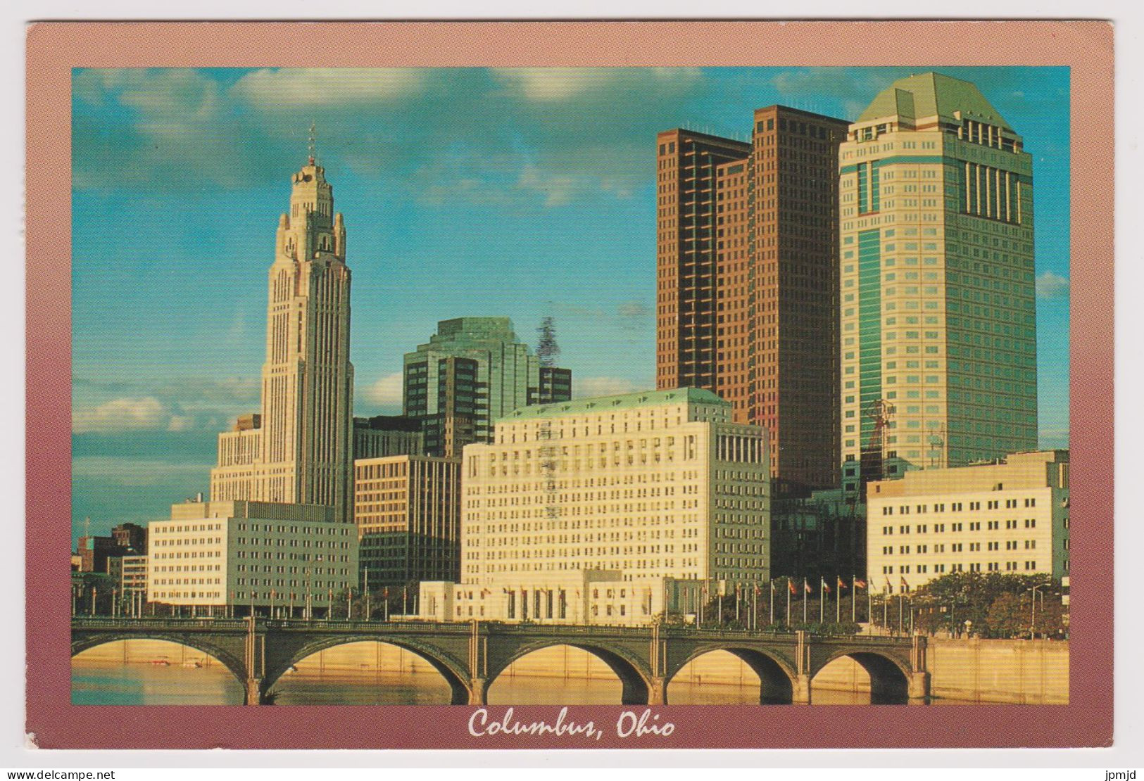 COLUMBUS SKYLINE OHIO - The Capital City Of Ohio Viewed At The End Of Another Busy Day - 1991 - Columbus