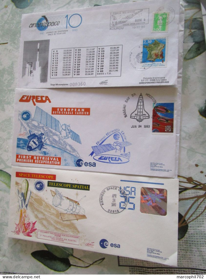 Lot De 12 Fdc Espace - Other & Unclassified