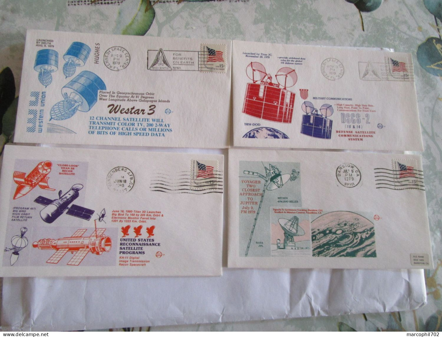 Lot De 12 Fdc Espace - Other & Unclassified