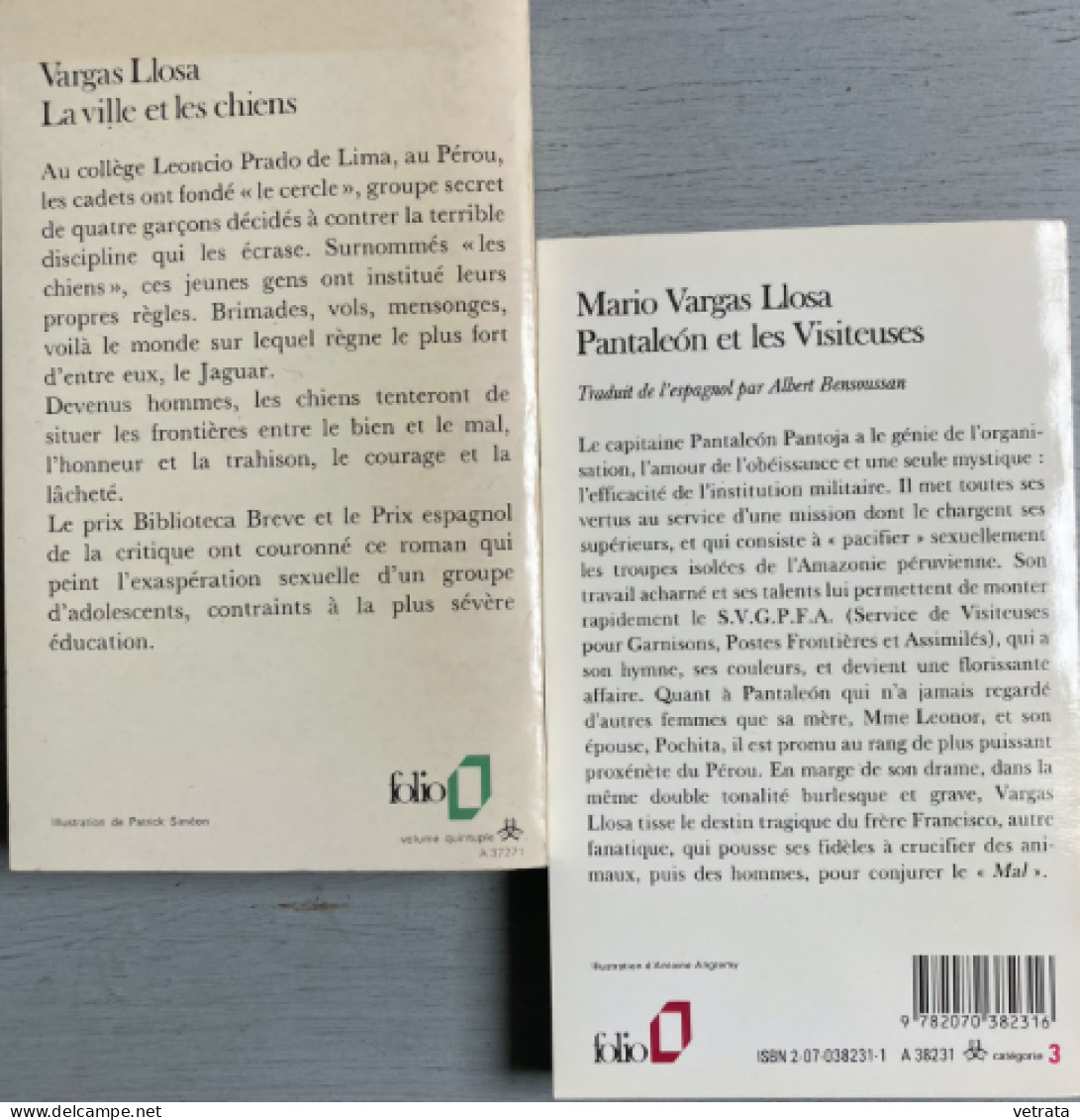 MARIO VARGAS LLOSA : 4 Livres =  Histoire De Mayta / Qui A Tué Palomino Moléro ? (Gallimard-1986/87-Très Bon état) / La - Lots De Plusieurs Livres