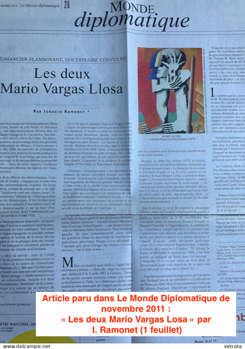 MARIO VARGAS LLOSA : 4 Livres =  Histoire De Mayta / Qui A Tué Palomino Moléro ? (Gallimard-1986/87-Très Bon état) / La - Wholesale, Bulk Lots