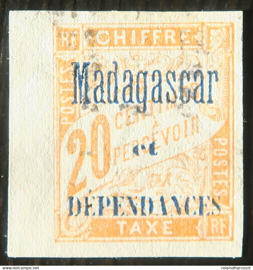 R2141/64 - 1896 - COLONIES FRANÇAISES - MADAGASCAR - TIMBRE TAXE - N°3 BdF Oblitéré - Impuestos