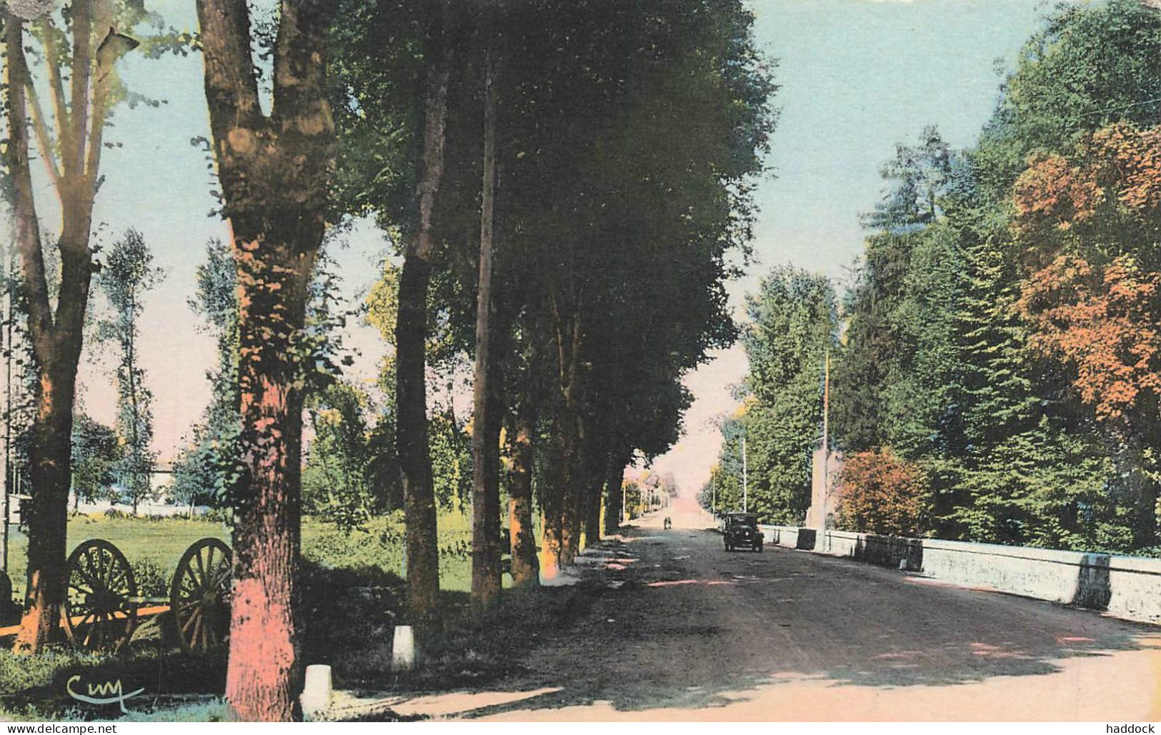 BRIOUX SUR BOUTONNE : L'ALLEE DES TILLEULS ET LA ROUTE NATIONALE - Brioux Sur Boutonne