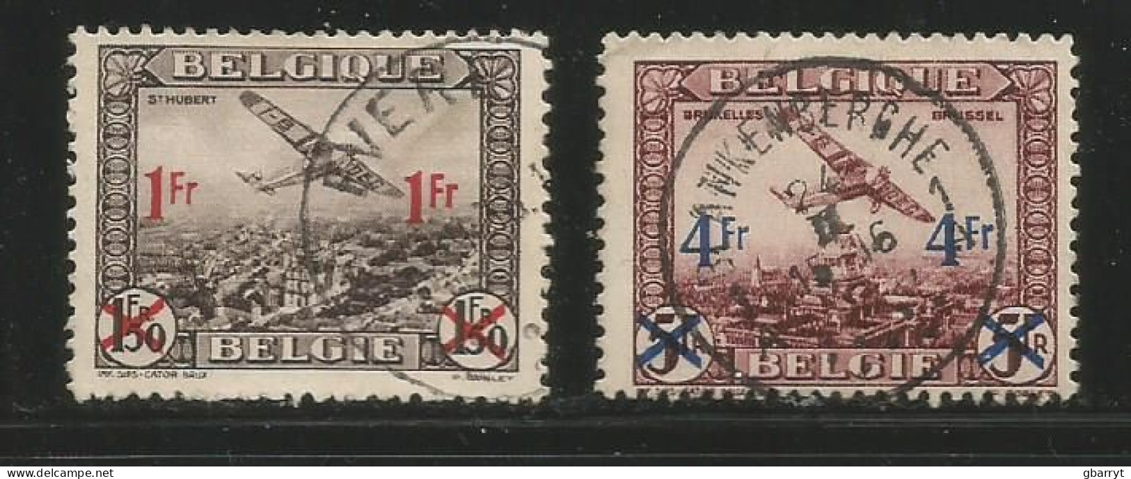 Belgium Scott # C6 - C7 Used Complete ...............................(W10) - Afgestempeld