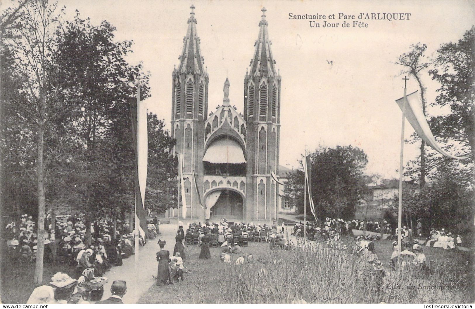 FRANCE - 87 - Sanctuaire Et Parc D'ARLIQUET - Un Jour De Fête - Carte Postale Ancienne - Otros & Sin Clasificación