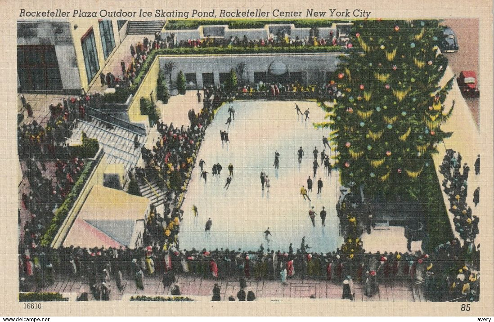 Ice Skating Rockefeller Plaza Outdoors Ice Skating Pond, Rockefeller Center, New York City - Sports D'hiver