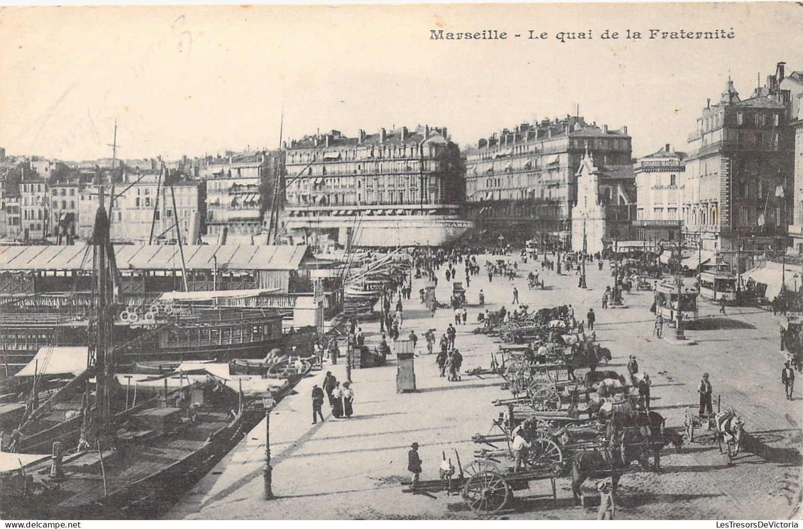 FRANCE - 13 - MARSEILLE - Le Quai De La Fraternité - Carte Postale Ancienne - Ohne Zuordnung