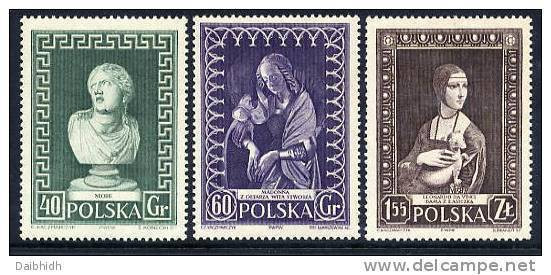 POLAND 1956 Museum Week Set MNH / **.  Michel 990-92 - Unused Stamps
