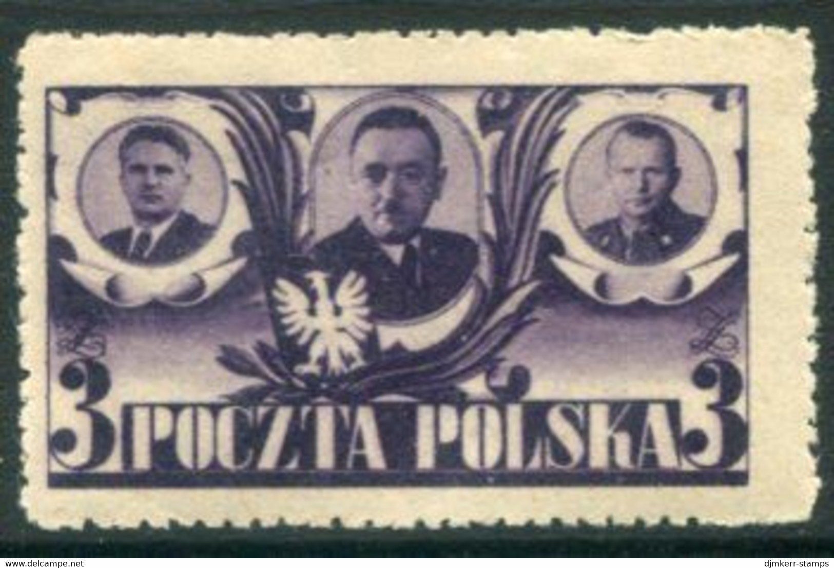 POLAND 1946 Provisional Government MNH / **.  Michel 439 - Unused Stamps