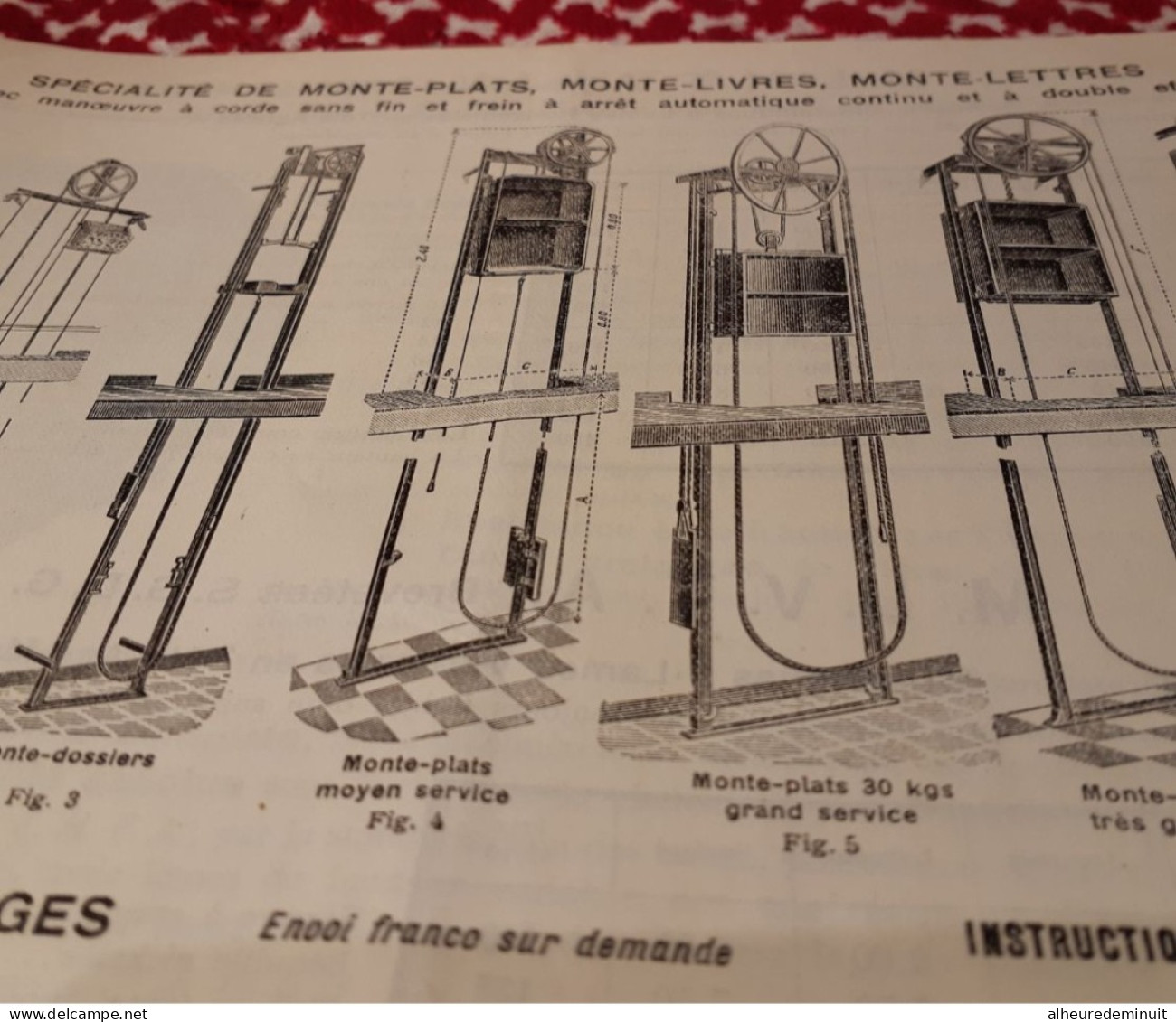 Fascicule Ancien"Ets JAQUEMET & MESNET"1936"persiennes"grilles"monte-charges"rideaux Métalliques Pour THEATRE"barème - Matériel Et Accessoires