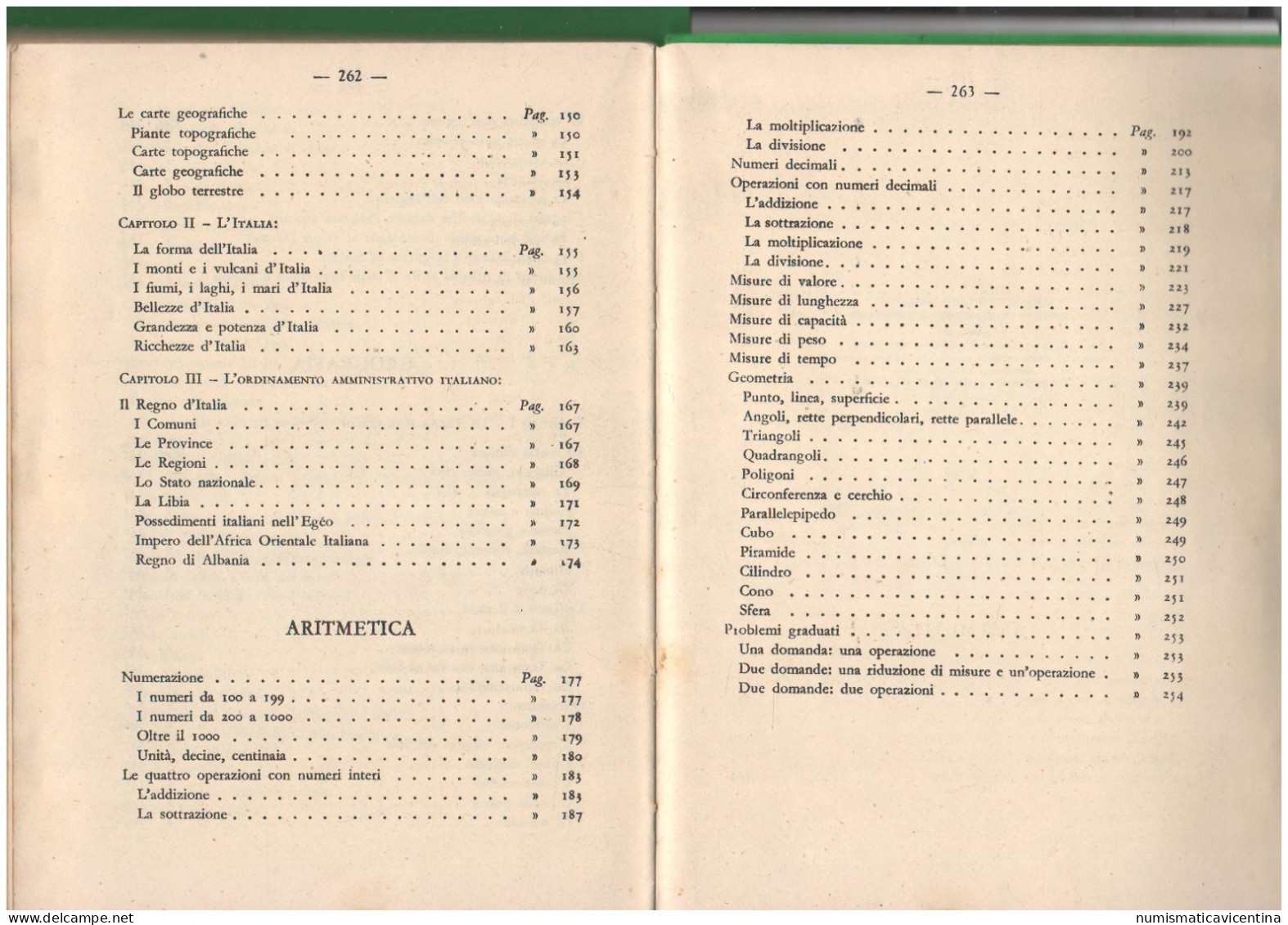 Scuola Elementare 1941 Libro Scolastico Sussidiario Ventennio - Geschichte, Philosophie, Geographie