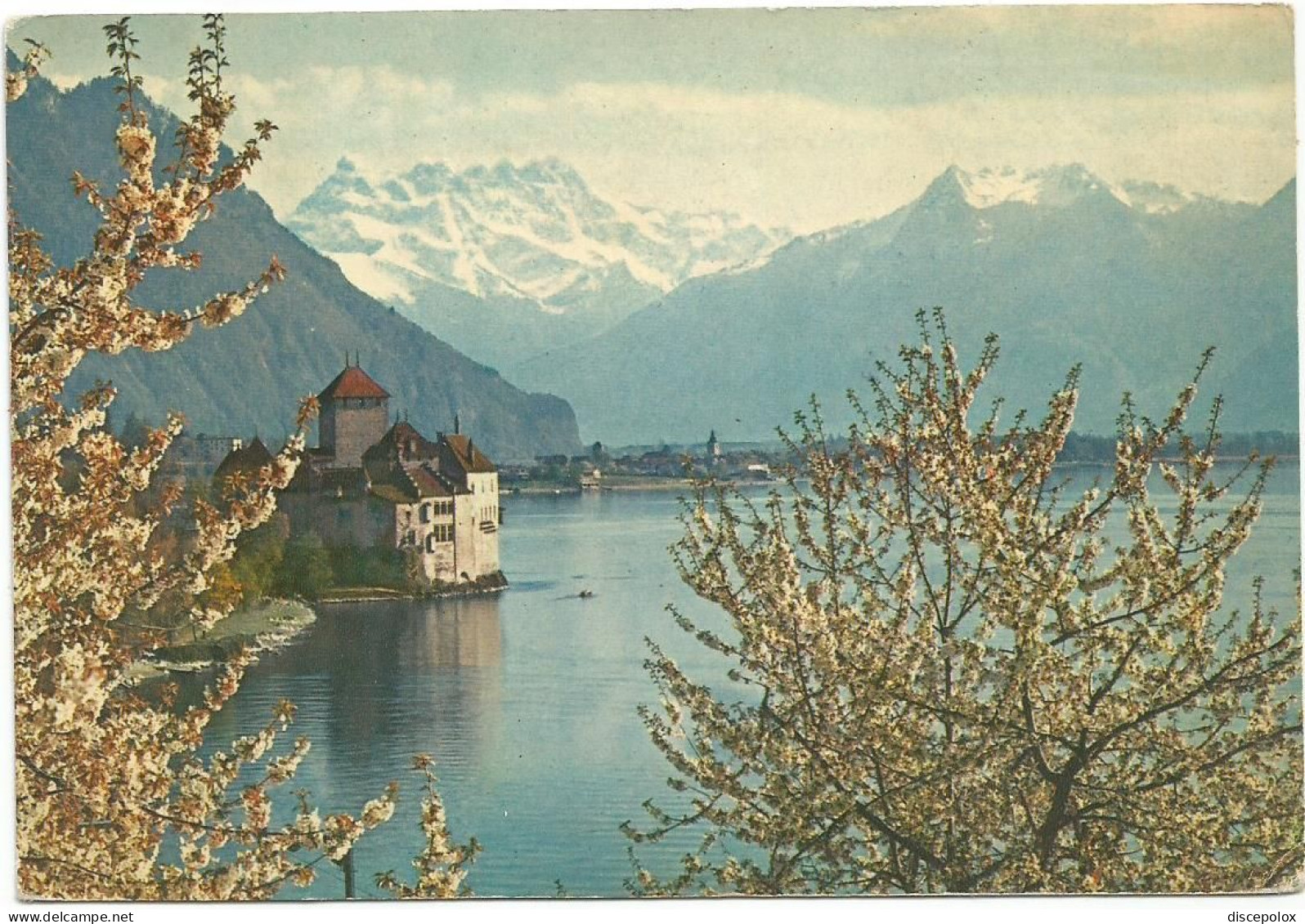 AC6362 Veytaux - Chateau De Chillon Et Les Dents Du Midi / Viaggiata 1959 - Veytaux