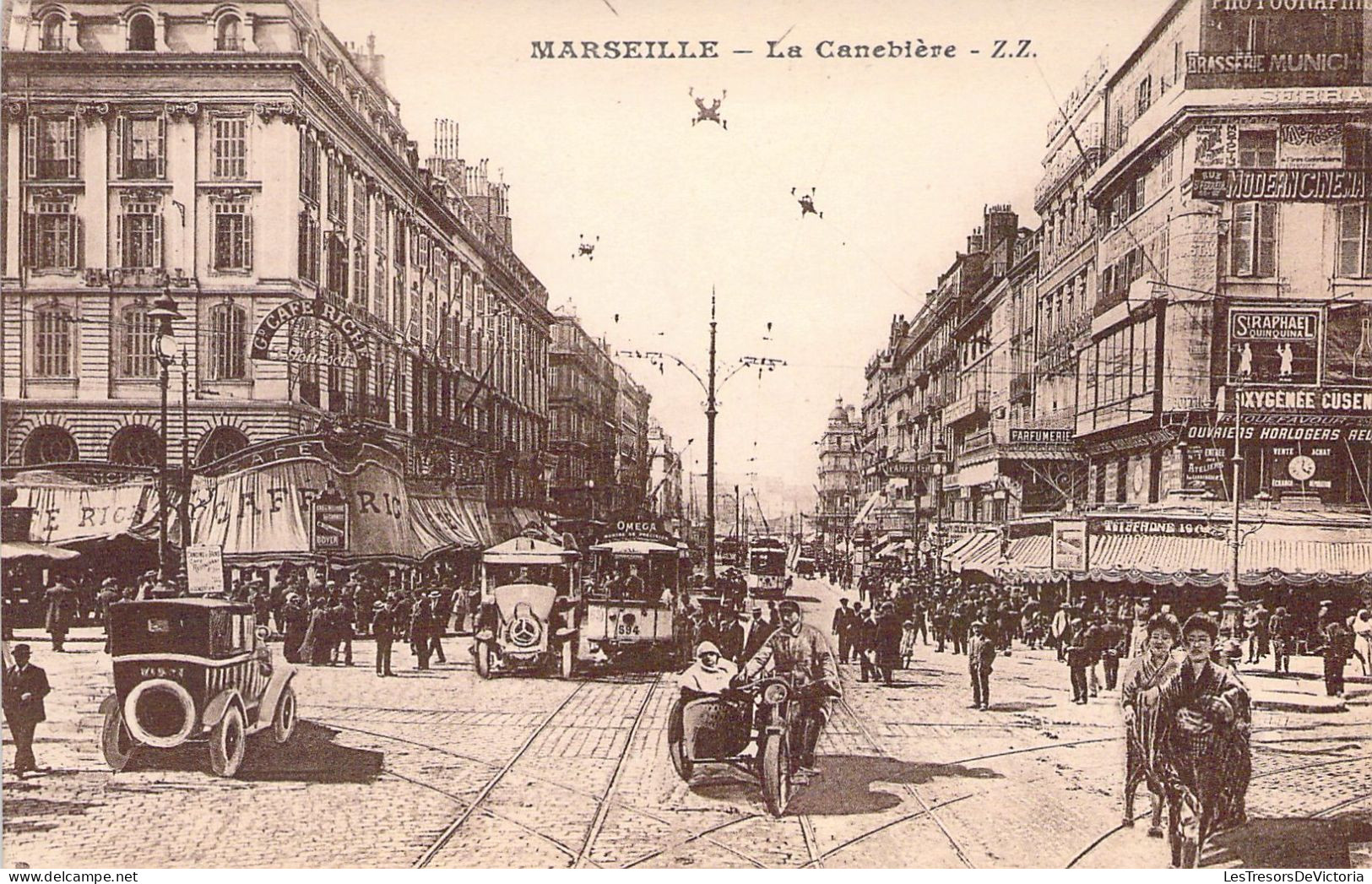 FRANCE - 13 - MARSEILLE - La Canebière - ZZ - Carte Postale Ancienne - Non Classés