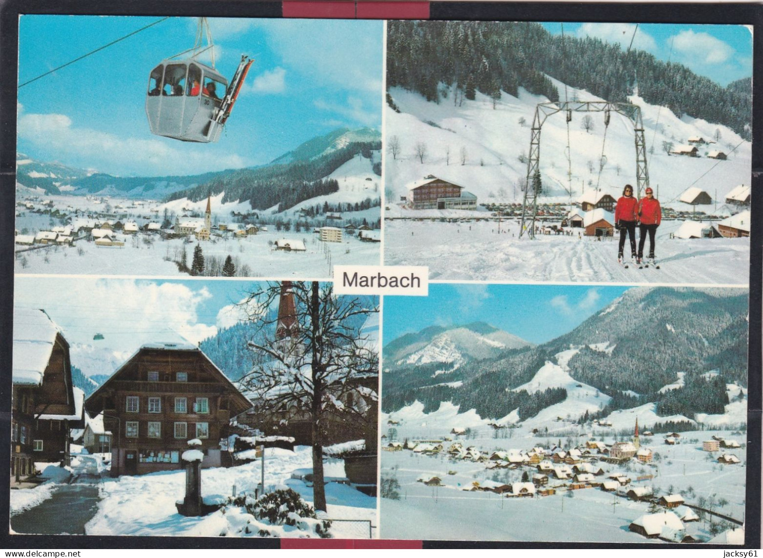Marbach, Kt. Luzern - Gondelbahn Nach Marbachegg 4 Skilifte - Marbach