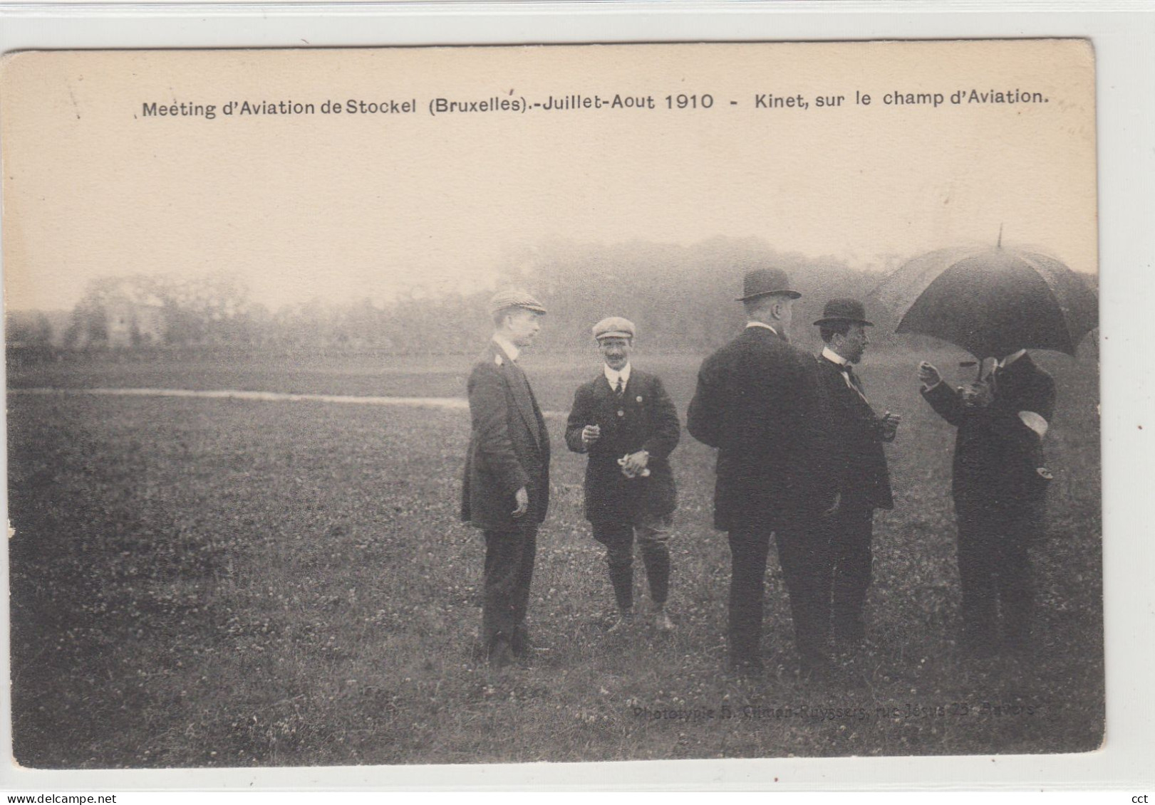 Stockel  Woluwe-Saint-Pierre Bruxelles   Meeting D'Aviation 1910 Kinet, Sur Le Champ D'Aviation - St-Pieters-Woluwe - Woluwe-St-Pierre