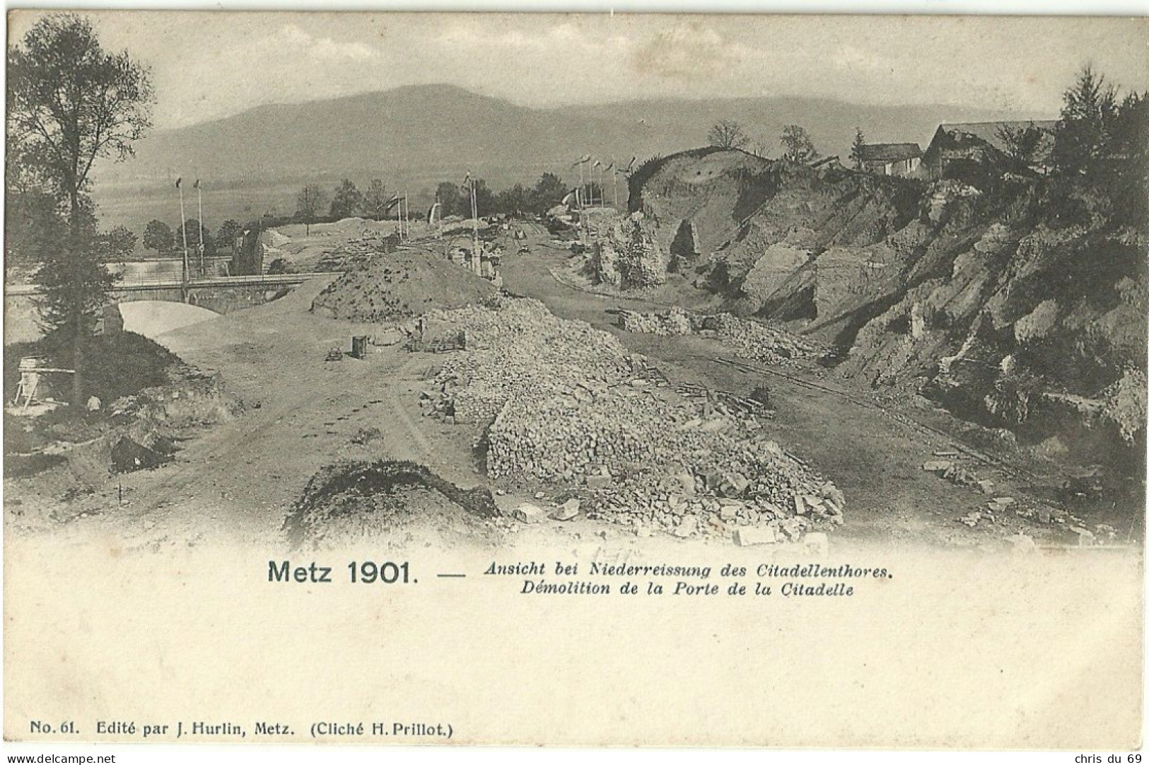 Metz 1901 Demolition De La Porte De La Citadelle - Metz Campagne