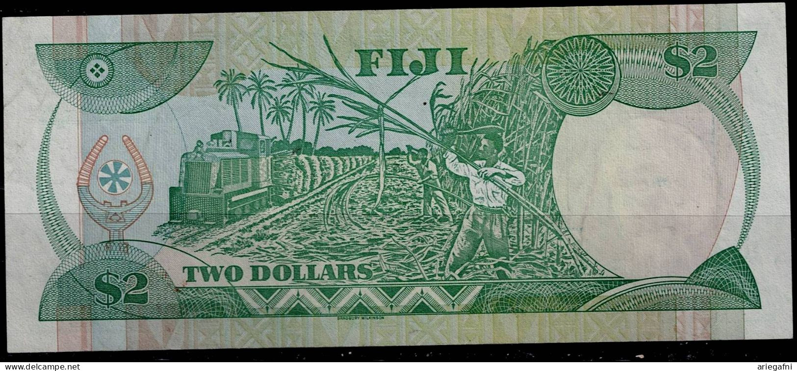FIJI 1988 BANKNOTES 2 DOLLARS VF!! - Fidschi