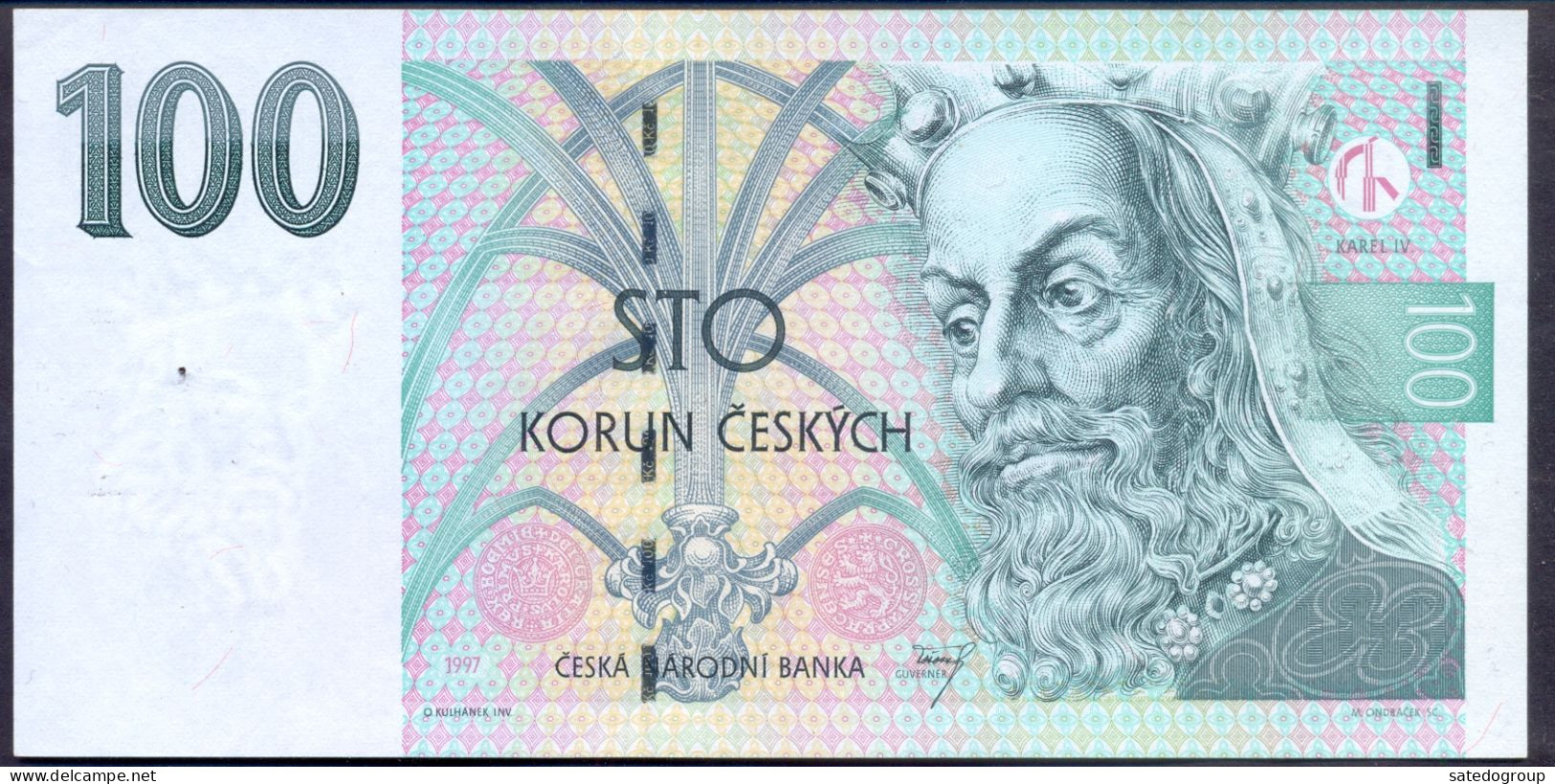 Czech 100 Korun 1997 UNC P- 18f - Tsjechië