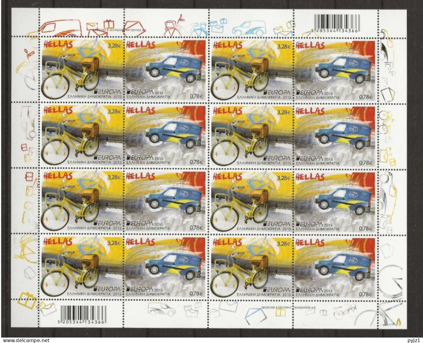 2013 MNH Greece Europa Kleinbogen Postfris** - Blocks & Sheetlets