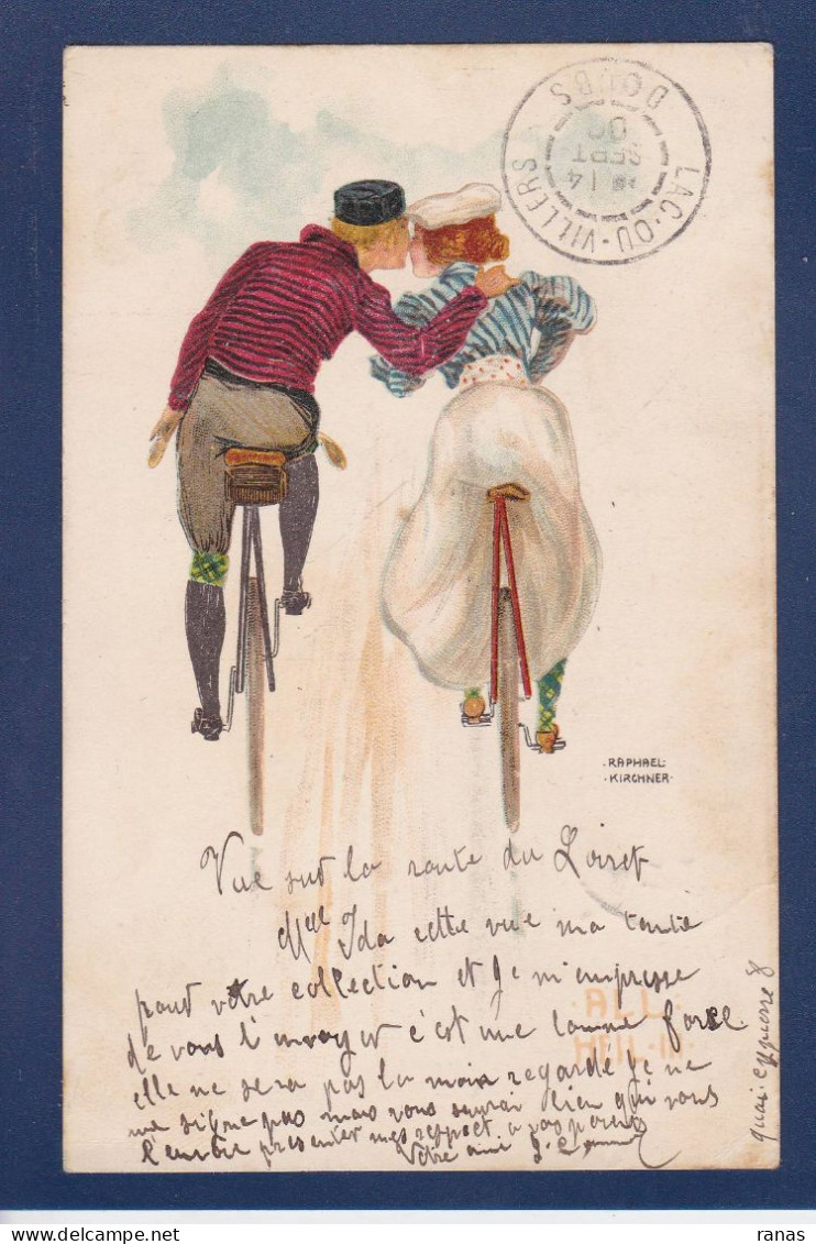 CPA Kirchner Raphaël Art Nouveau Femme Women érotisme Cycle Vélo - Kirchner, Raphael