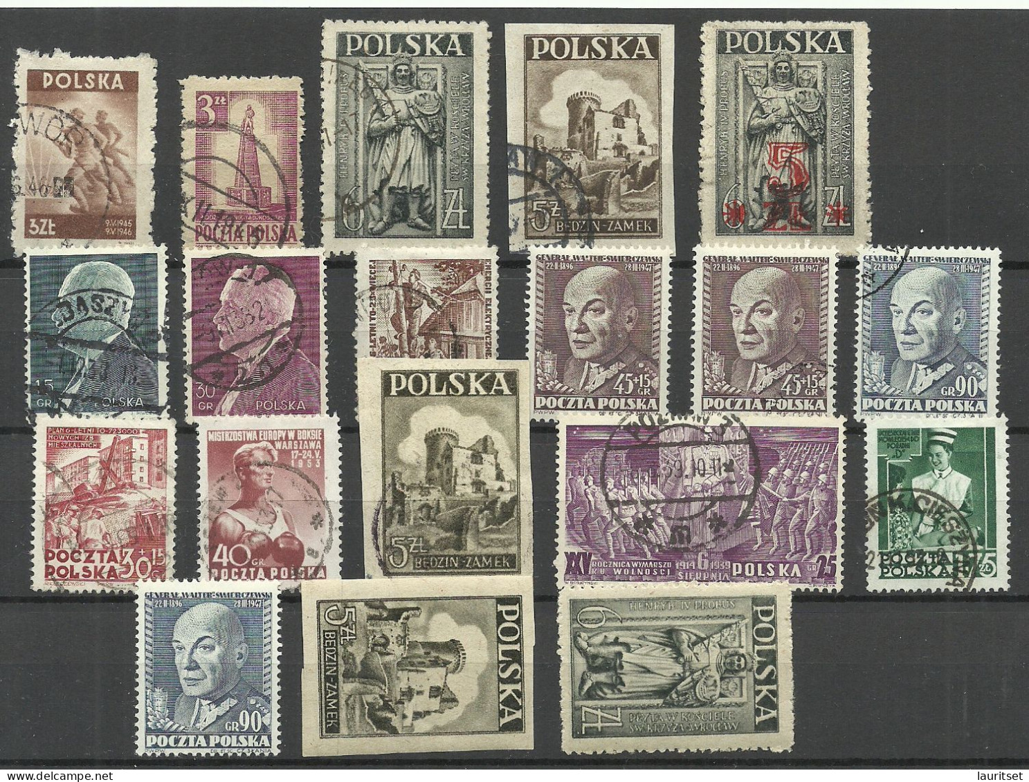 POLEN Poland - Small Lot Of 19 Stamps, Mostly Used - Other & Unclassified