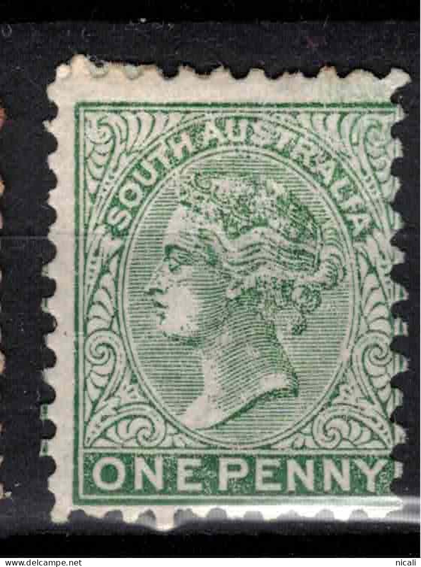 SOUTH AUSTRALIA 1868 1d Blue-green P10 SG 158 HM #CBM4 - Mint Stamps