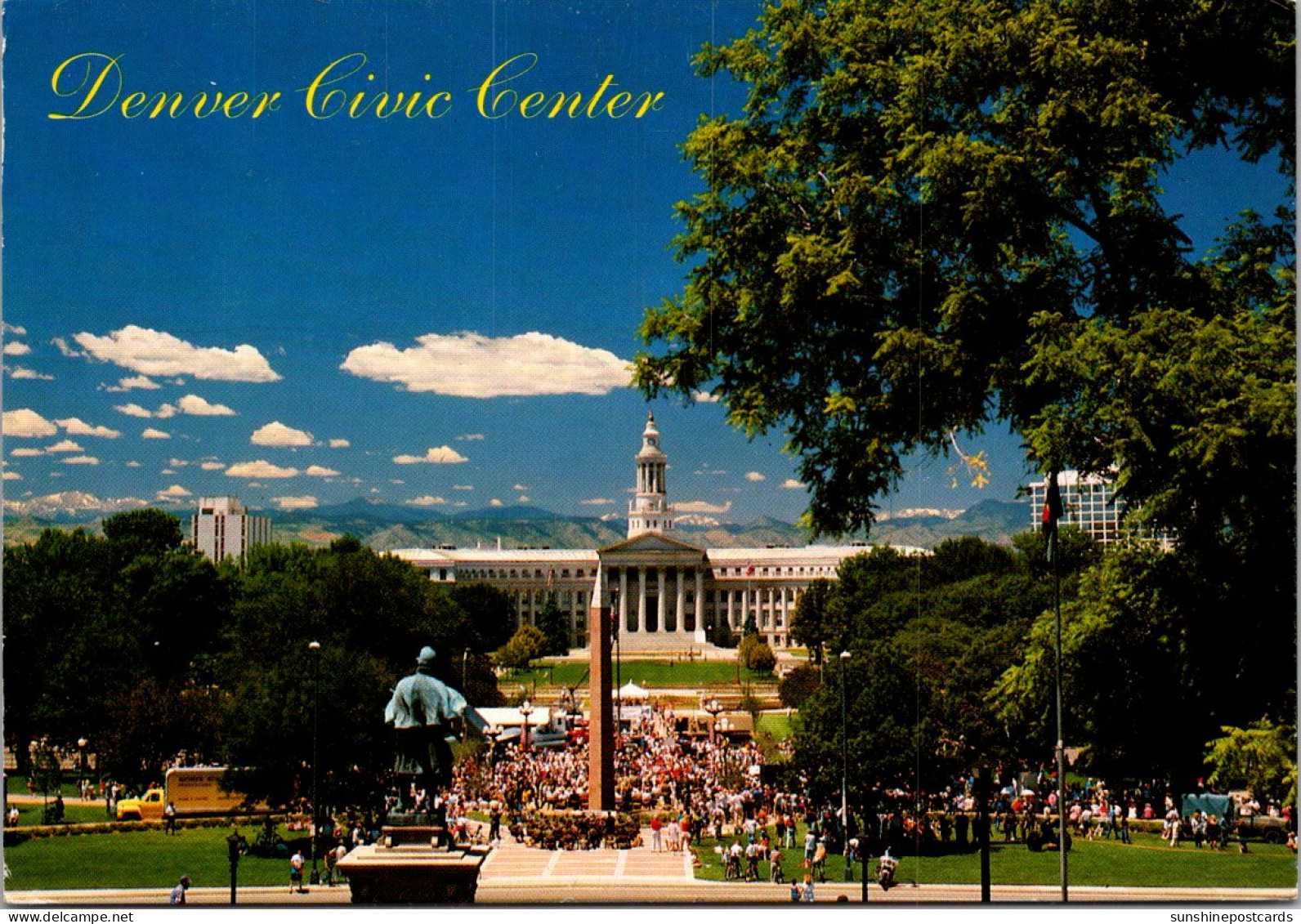 Colorado Denver Civic Center Looking West From The State Capitol 1995 - Denver