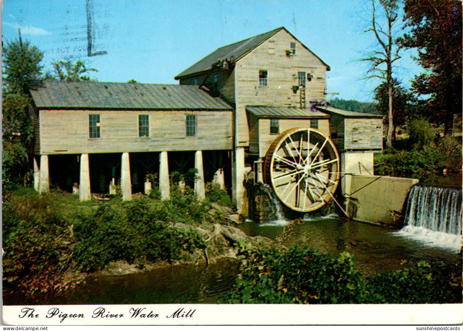 Tennessee Pigeon Forge The Pigeon River Water Mill 1987 - Smokey Mountains