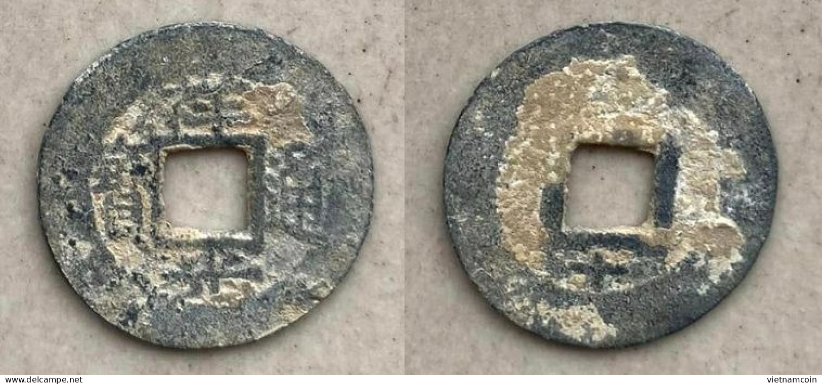 Ancient Annam Coin Tuong Quang Thong Bao Reverse BELOW TEN (zinc Coin) THE  NGUYEN LORDS (1558-1778) - Vietnam