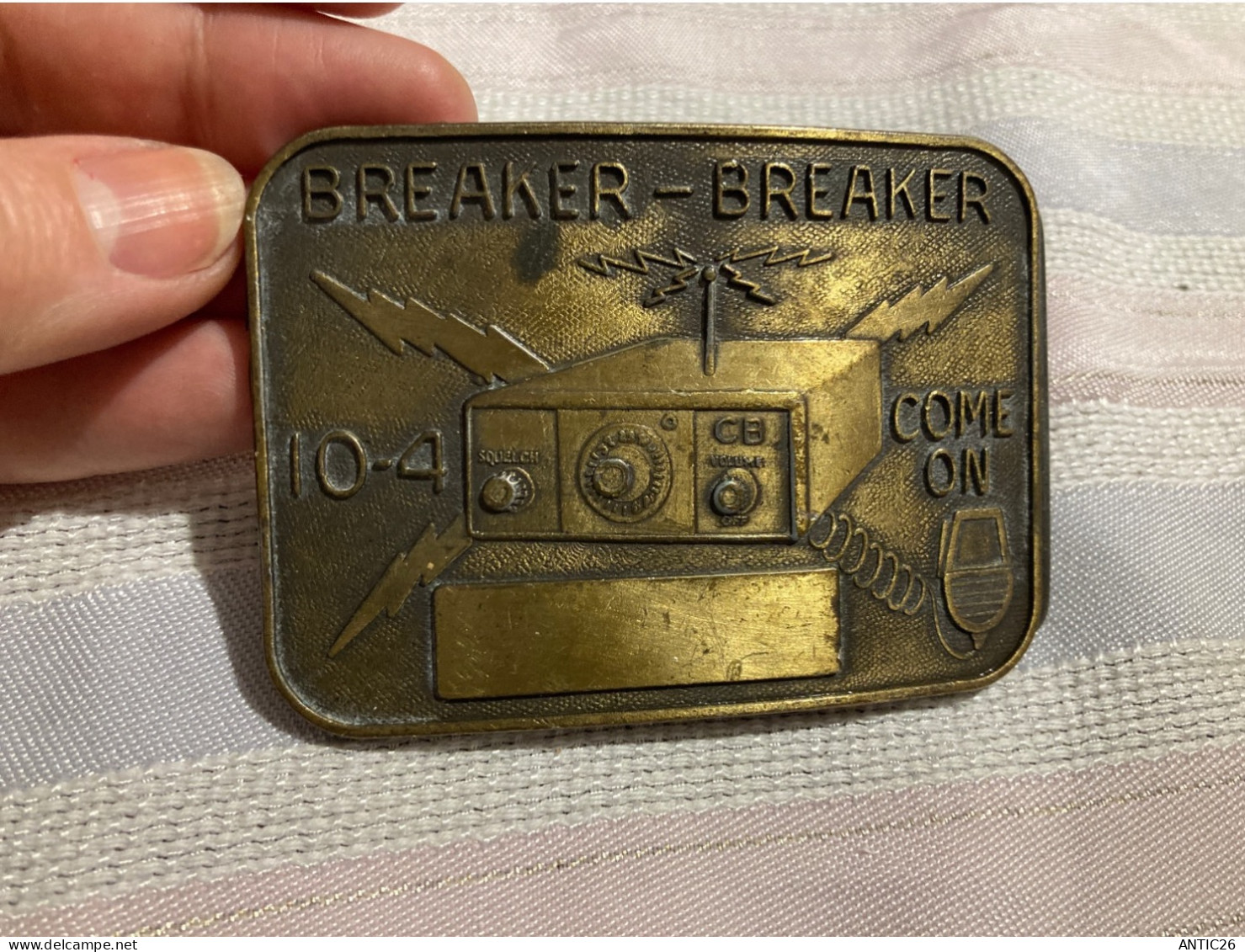 BELT BUCKLES BROCADES  BOUCLE CEINTURE BREAKER-BREAKER  10-4 COME ON  CB VOLUME - Broekriemen En Gespen