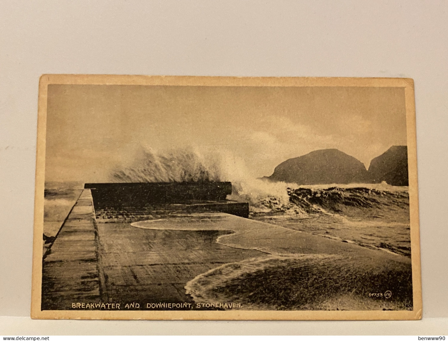 Breakwater And Downiepoint, Stonehaven, Aberdeenshire, Scotland Postcard, VALENTINES - Aberdeenshire