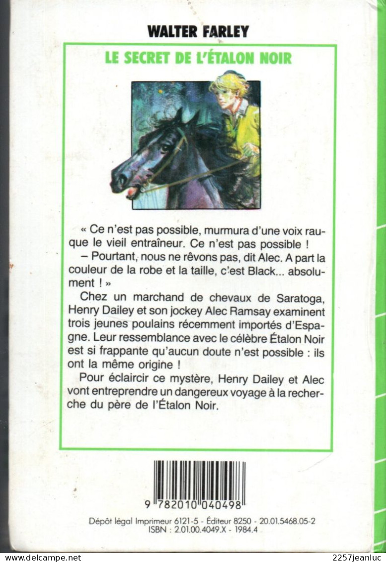 Lot 3 Livres * Le Secret De L'etalon Noir *Alice Au Bal Masqué & Les Six Compagnons Et Les Voix De La Nuit - Bibliothèque Verte