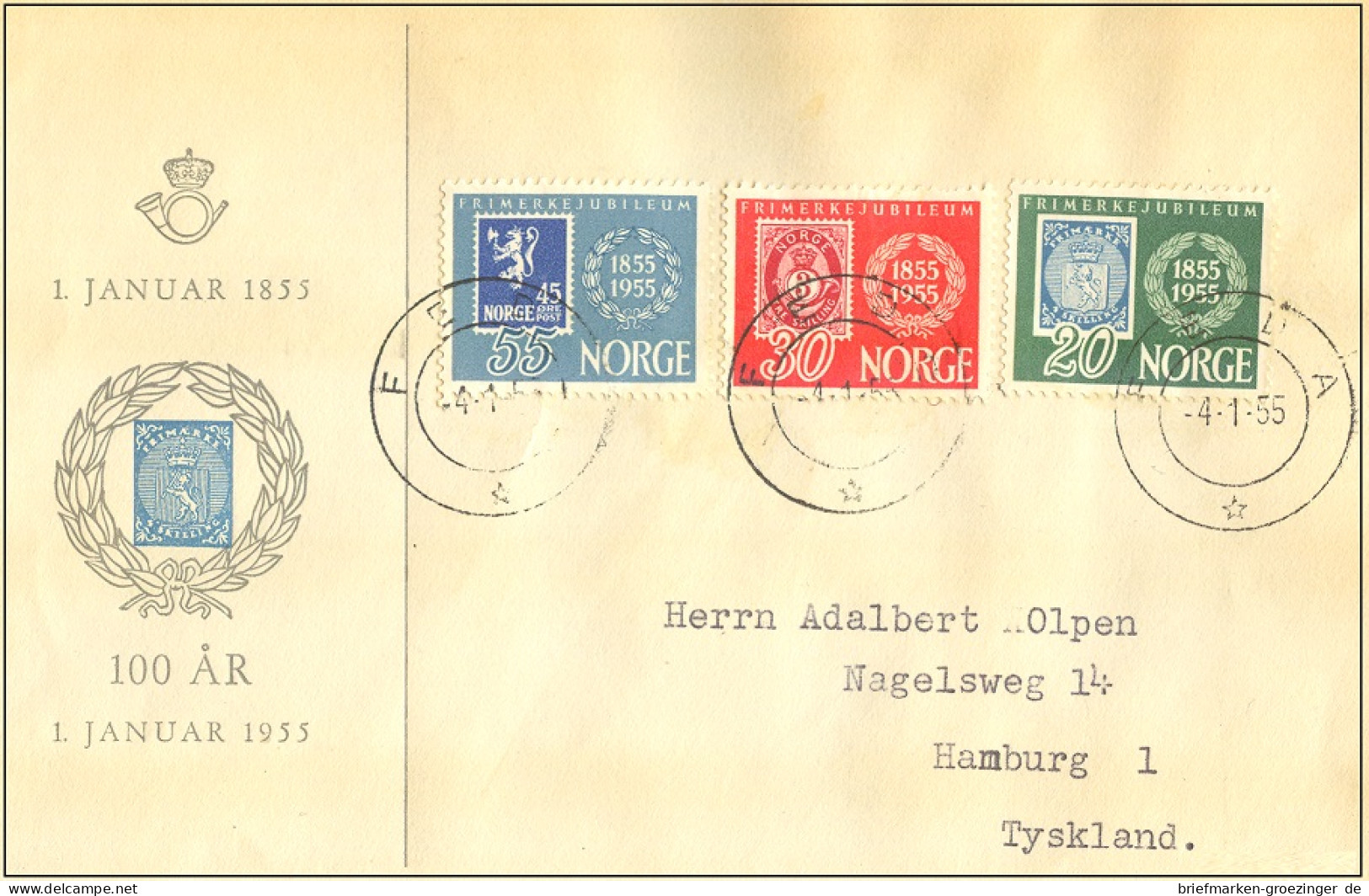 Norwegen Mi.390/92 Brief-16-8055 - Covers & Documents