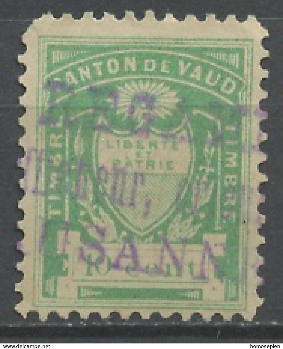 Suisse - Switzerland - Schweiz Fiscal 1850-99 Y&T N°TF(1) - Michel N°FS(?) (o) - 10c Canton De Vaud - Revenue Stamps