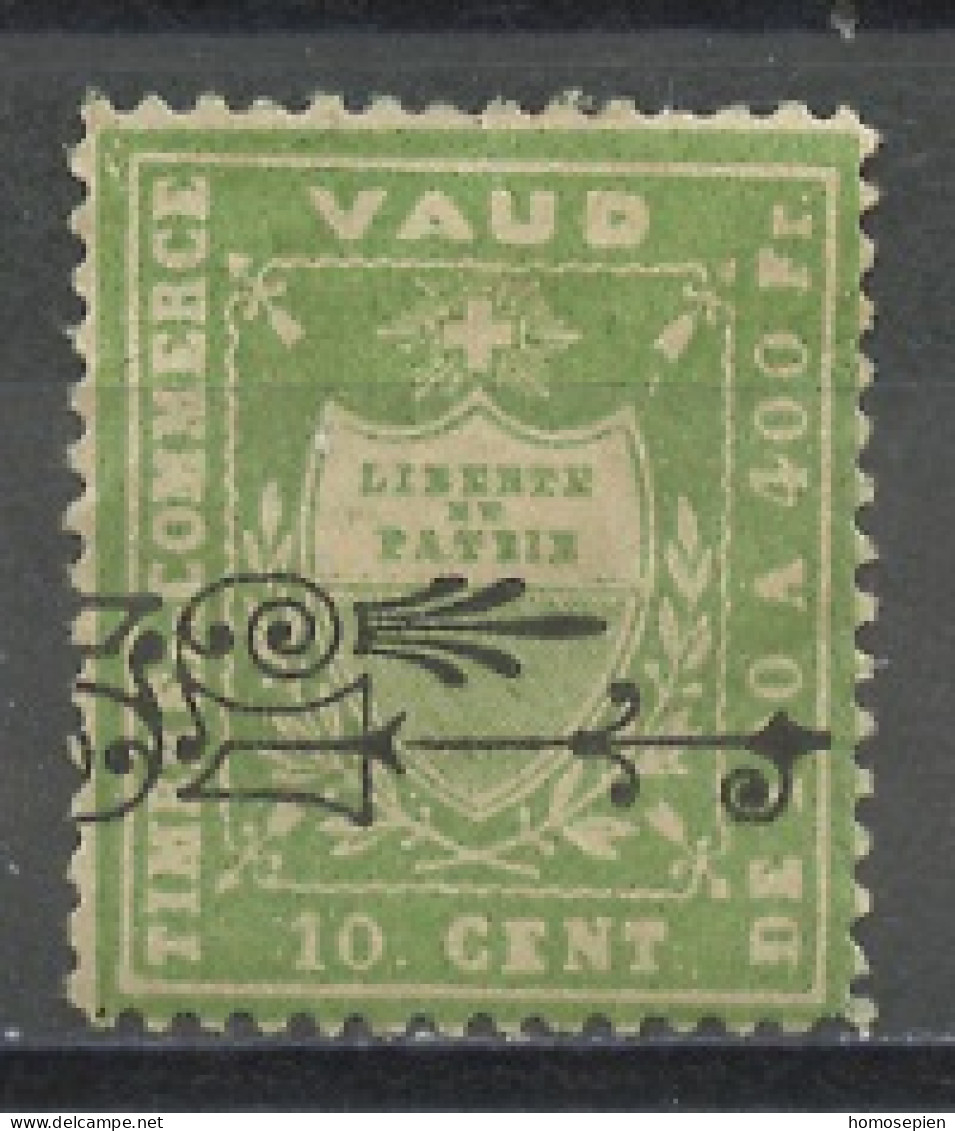 Suisse - Switzerland - Schweiz Fiscal 1900-09 Y&T N°TF(1) - Michel N°FS(?) (o) - 10c Canton De Vaud - Fiscaux