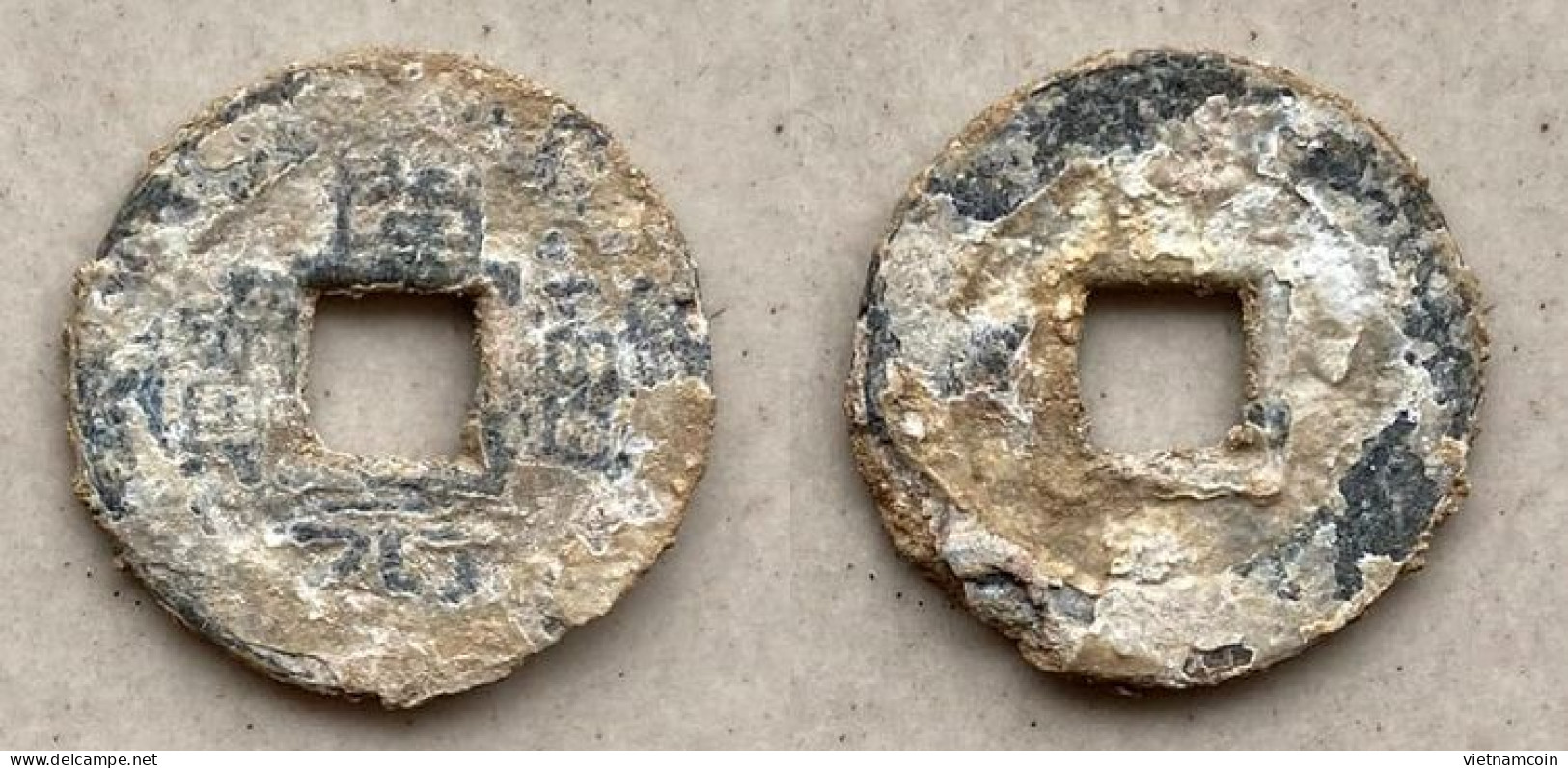 Ancient Annam Coin Khai Nguyen Thong Bao (zinc Coin) THE  NGUYEN LORDS (1558-1778) - Vietnam