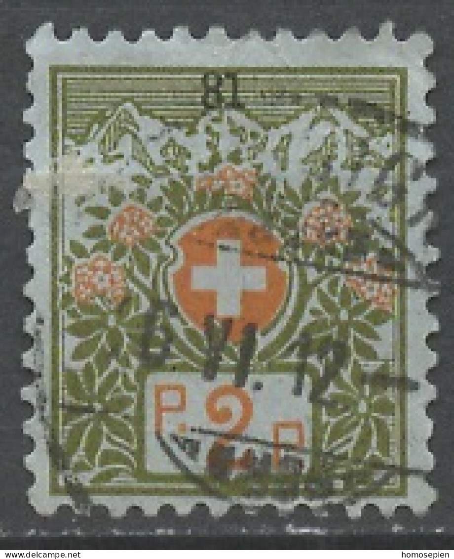 Suisse - Switzerland - Schweiz Franchise 1911-21 Y&T N°FR2 - Michel N°PF2 (o) - 2c Croix Blanche - Franchigia