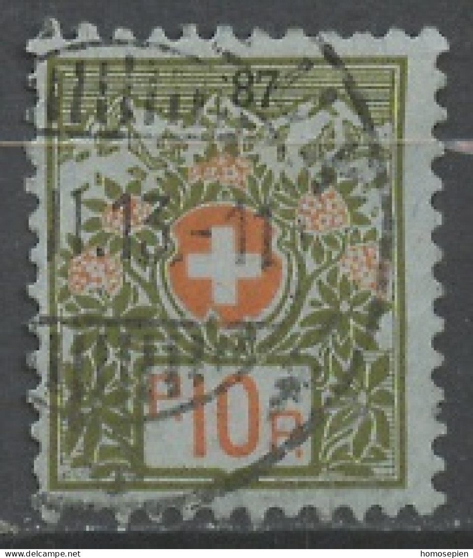 Suisse - Switzerland - Schweiz Franchise 1911-21 Y&T N°FR5 - Michel N°PF5 (o) - 10c Croix Blanche - Franchigia